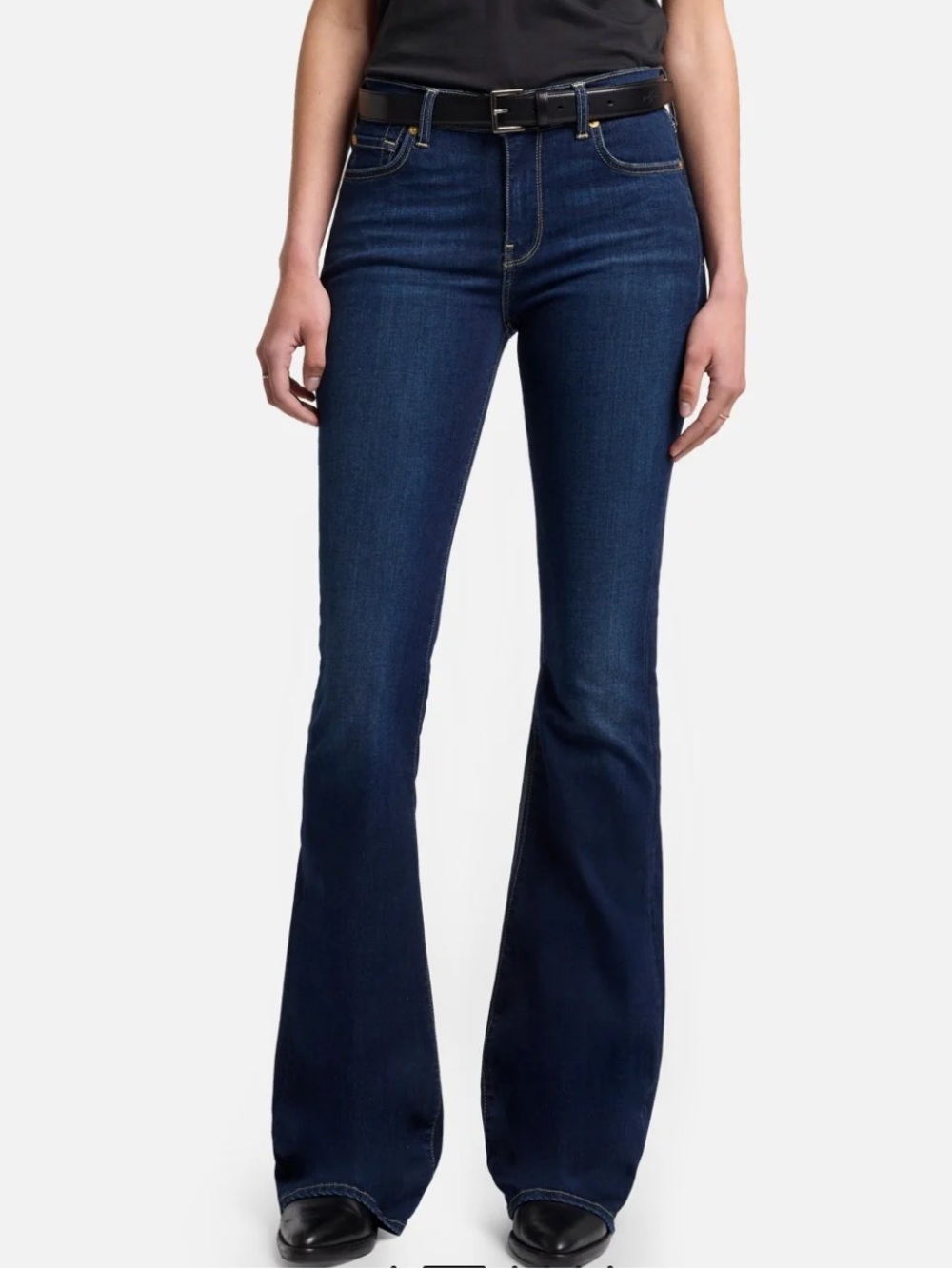 7 FAM High Waist ALI  Dark Blue Flare Jeans